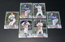 2025 Bowman Chrome LA Dodgers Lot of Base/Refractors/Parallels
