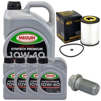 MotoröL Filter Set 10W-40 Meguin 9 Liter + Schraube FüR Mercedes R-Klasse W251