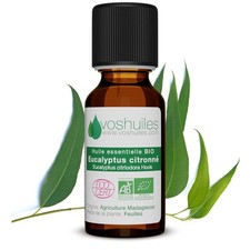 Voshuiles - Huile Essentielle Eucalyptus Citronné Bio 20ml - Parfum Frais - R...