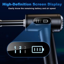 Compressed Air Duster-3 Gear Adjustable 100000RPM Electric Air Duster with LED