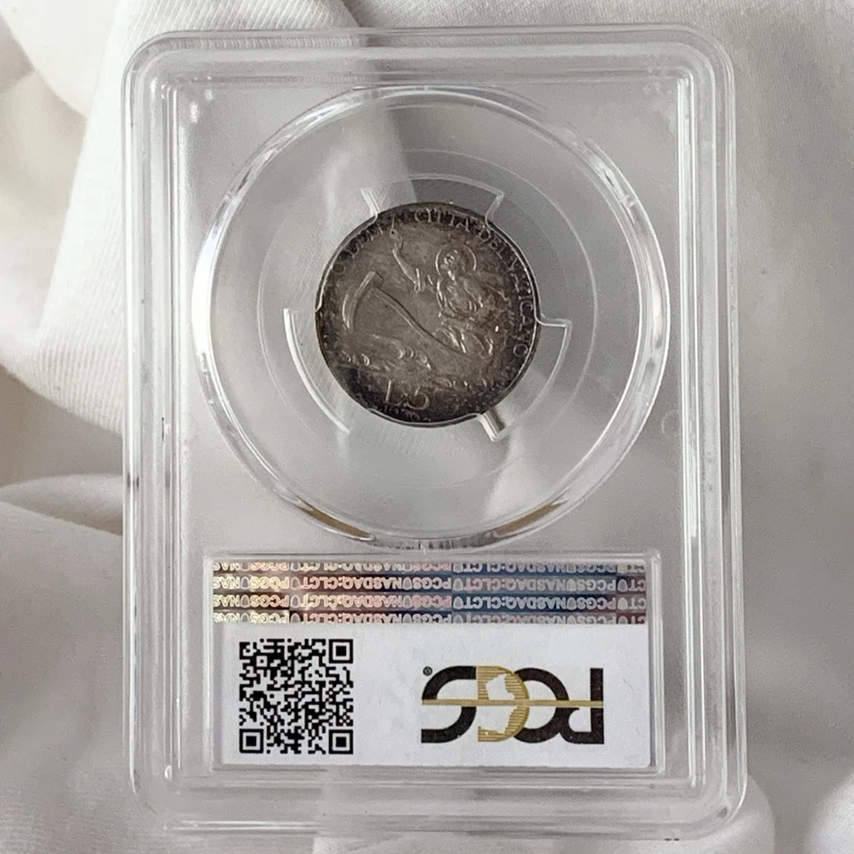 1936 Vatican City 5 Lire Silver Coin PCGS MS67 * Low Mintage * RARE High Grade - Image 4 of 4