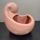 Red Wing Pottery Belle Kogan Amoeba Nesting Vase B1418A Pink Dusty Rose 5” X 6”