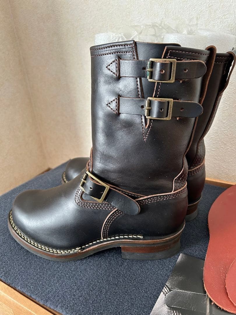 100 Year Wesco Boss Black Mens Style Work Boots US Size 8.5EE Unused image 3