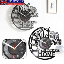 Elegant Vinyl Record Kitchen Wall Clock Home Abstract Art Decoration Gifts Tool