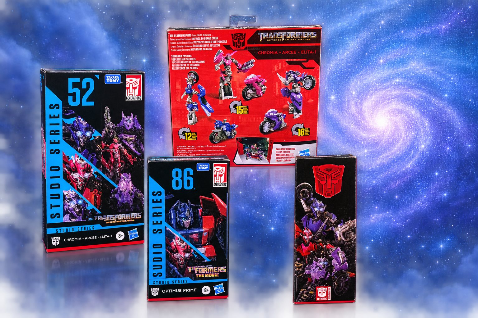 Transformers Studio Series 52 (SS-52) Deluxe Class Arcee, Chromia, and ...