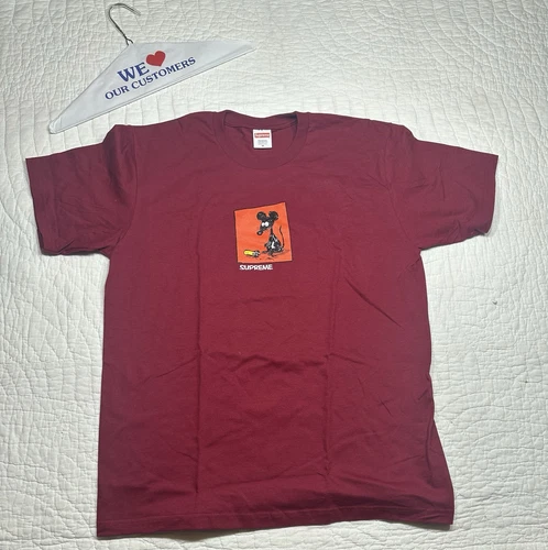 Tee shirt rouge « souris » Supreme sortie 2021/moyen stock mort authentique Supreme