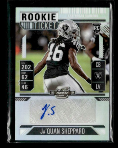 Ja'quan Sheppard 2024 Panini Contenders Optic Rookie Ticket RC Auto ① [lfA63