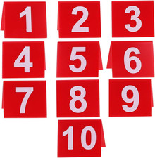 Double-Sided Acrylic Table Number Cards 1-25 Clear for Restaurants Weddings O...