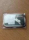 1 Troy Oz .999 Fine Silver Vintage Art Bar - Reach For Peace Soyuz Soviet Space