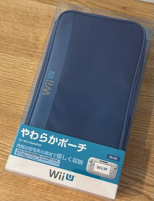 Nintendo Wii U Gamepad Soft Pouch Blau HORI Lizenziert WIU-007 Neu