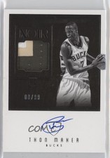 2016-17 Panini Noir Rookie 8/99 Thon Maker (Black and White) #119 Patch Auto 5w7