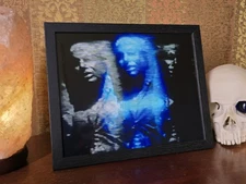 Framed Han Solo in Carbonite Analog Glitch Portrait Art Piece 8x10 LIMITED PRINT