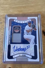 2024 Panini Stars and Stripes  Materials Signatures Will Adams #SM-WA Blue Ink 