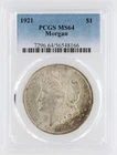 1921  Morgan Dollar PCGS MS64 Philadelphia Minted Silver Dollar No Reserve