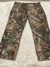 Game Winner Camo Cargo Pants Men's 2XL Realtree Xtra Green Hunting Adjust Waist