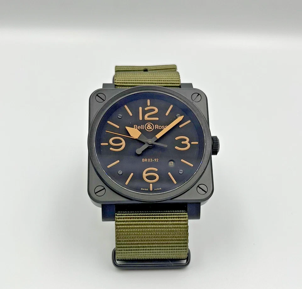 RARE MINT Fullset Men's Automatic Bell & Ross BR 03-92 Heritage - Image 3 of 4