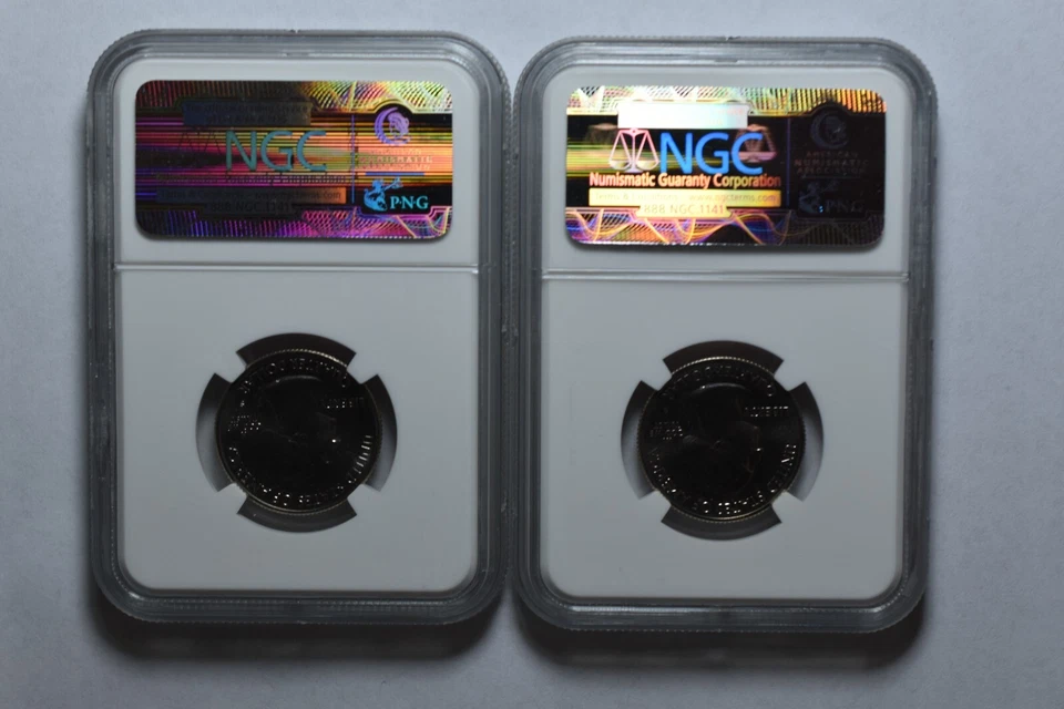 2012 S CHACO PARKS QUARTER NGC MS67 EARLY RELEASE CONSECTIVE NUMBERS (003-004) - Image 2 of 2