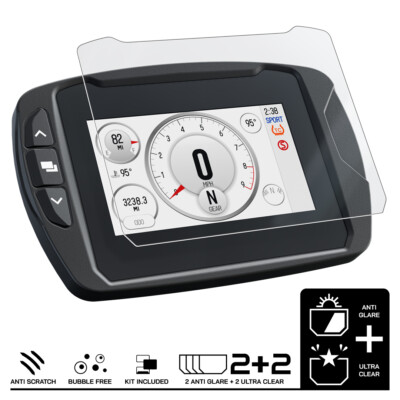 INDIAN FTR 1200 S (2019+)  Displayschutzfolie 2 x Ultra Klar & 2 x Entspiegelt