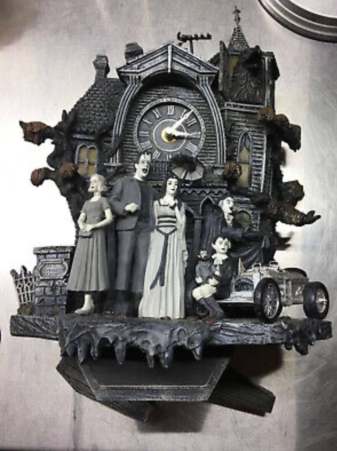 The Munsters Cuckoo Clock! Rare! Limited Edition! The Bradford Exchange