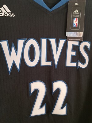 1439☆アディダス☆ＮＢＡウォリアーズ☆タンクトップ☆チームロゴ刺繍☆Ｍサイズ Andrew Wiggins #22 Minnesota Wolves Adidas NBA Men's Basketball