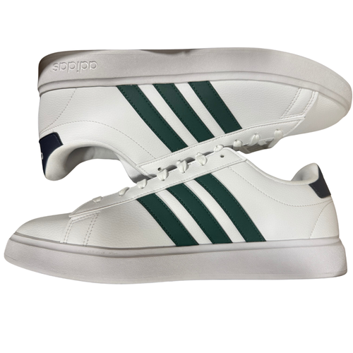 Adidas Grand Court 2.0 Hombres Tenis Clásicos Cuero Blanco Verde 10.5 - Imagen 4 de 5