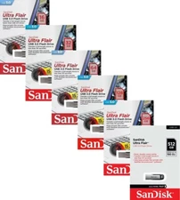 SanDisk Ultra Flair 16GB 32GB 64GB 128GB 256GB 512GB USB 3.0 SD CZ73 150MB/s LOT