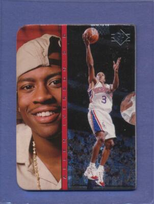 1996 SP Inside Info Allen Iverson #5 HOF RC Foil HOF Philadelphia 76ers NM+