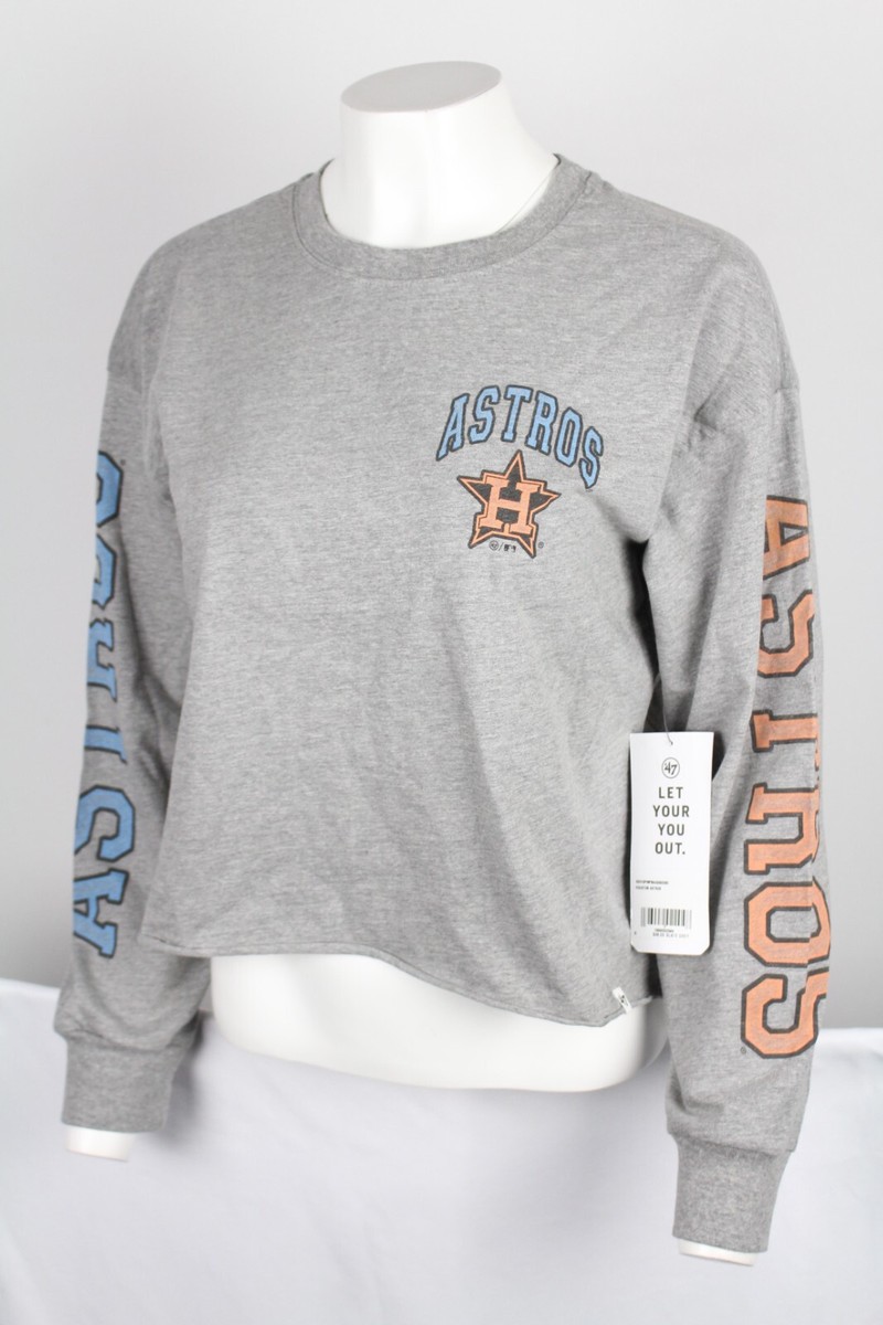 Houston Astros Women's Cropped T Shirt '47 Ultra Max Parkway