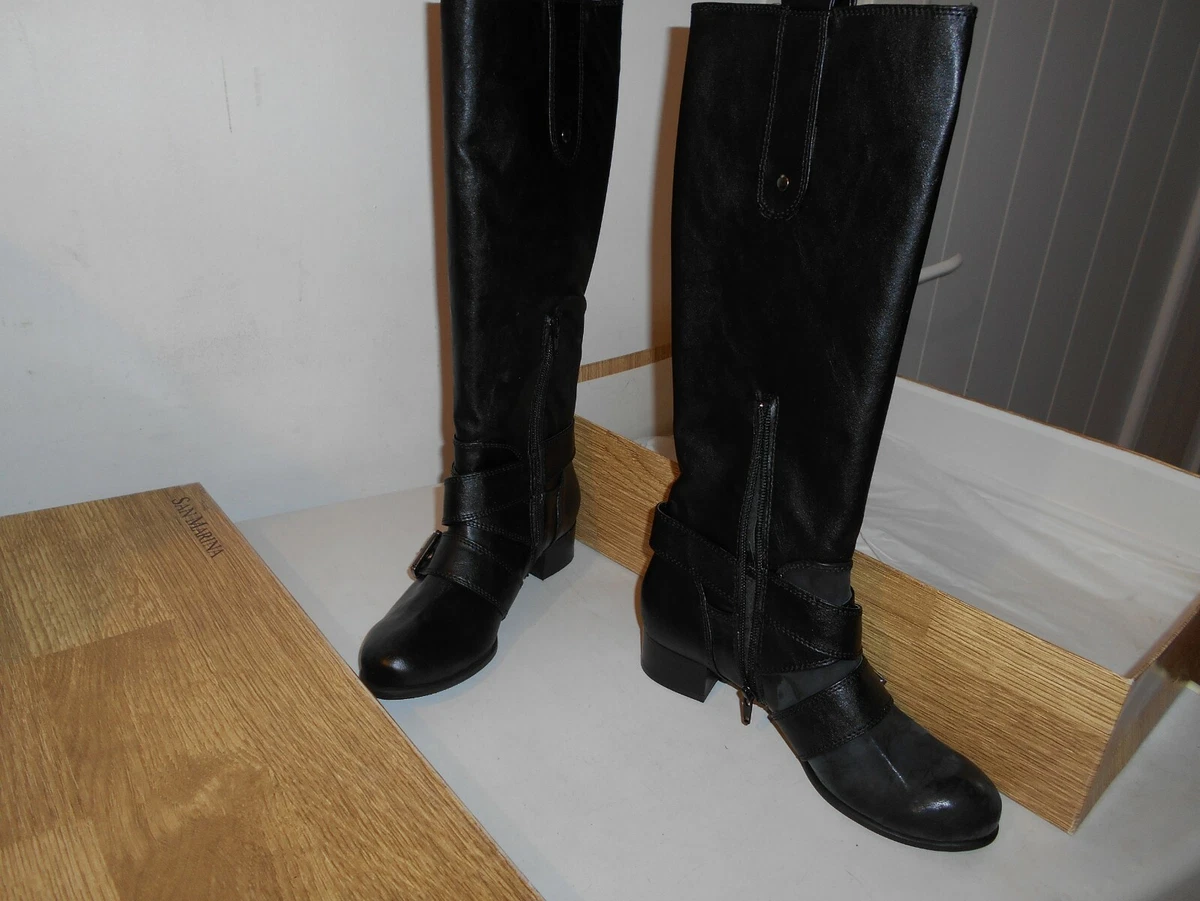 Bottes noires top san marina