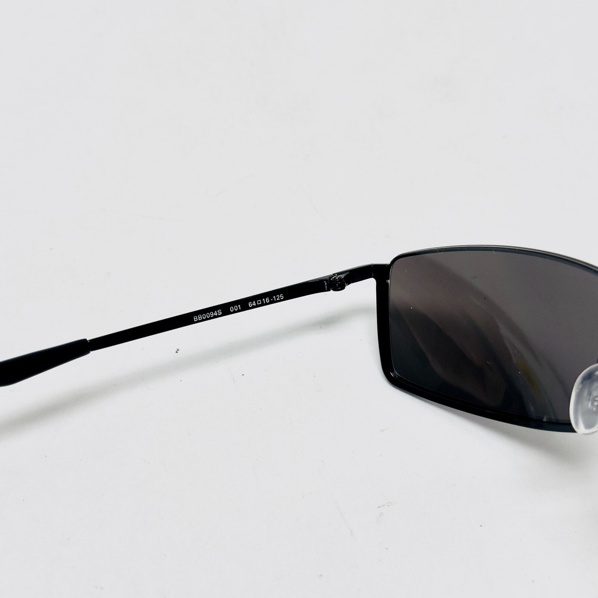 BALENCIAGA AGENT Square Black Silver Logo Print Mirror 0094