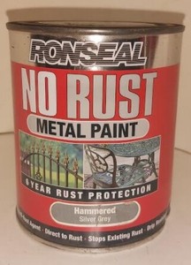 Ronseal No Rust Metal Paint Hammered Silver Grey 750ml 5010214840991 Ebay