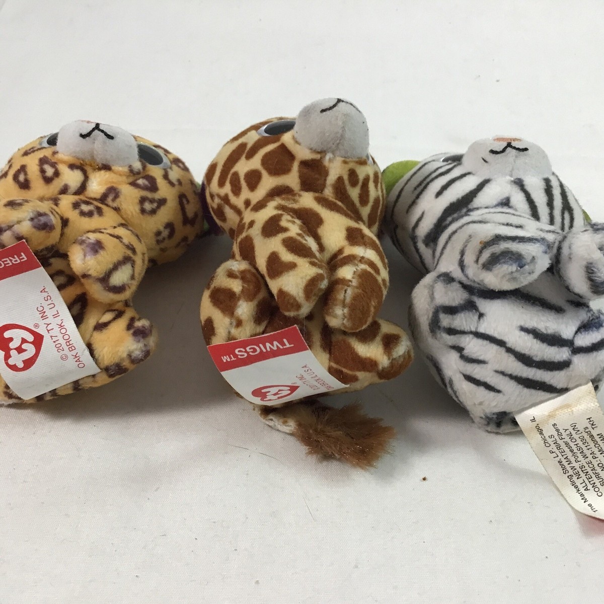 McDonald's Ty Beanie Boo Twigs Freckles Blizz 3.5
