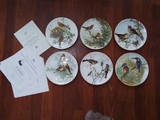 John Gould Birds Of Great Britain Coalport Collectors Plates X6