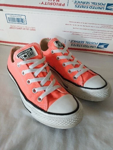 Converse All Star FIERY CORAL 155736F Unisex Neon Orange Men 4 Women 6 Nice