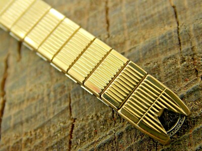 NOS Vintage Speidel Expansion Watch Band Gold Filled Unused C-Ring Bracelet