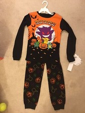 Halloween Pok mon Pikachu Character Pajamas Size 12 Fits like an 10 Med