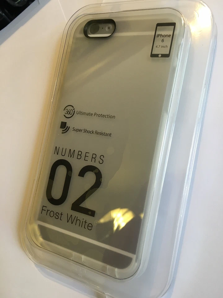 FUNDA A PRUEBA DE GOLPES PARA IPHONE 6, 6S EN BLANCO ESCARCHA de SwitchEasy AP-11-112-12 TOTALMENTE NUEVA Foto 2 de 4
