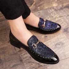 Shoes Men Platform Dress Shoes Slip on Men Loafers Party Wedding Footwear
