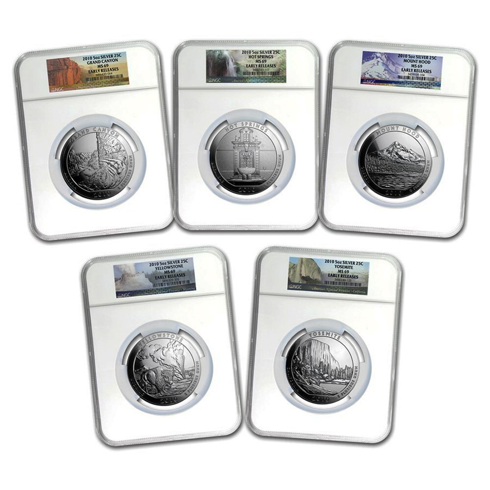 【５枚組】PCGS PR69DCAM 2010 S アメリカ・ザ・ビューティフル 5枚組】PCGS PR69DCAM 2010 S アメリカ・ザ・ビューティフル