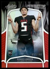 2022 Panini Absolute Introductions Spectrum Rookie Red 87/100 Drake London TS7