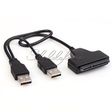 Hard Disk Drive SATA 7 15 Pin 22 to USB 2.0 Adapter Cable For 2.5 HDD Laptop