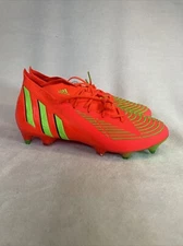 Adidas Men’s Predator EDGE.1 L FG Soccer Cleats Size 10.5 Orange Green |GW1024|