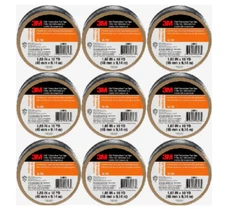3M Professional Grade 33801 High Temperature Flue HVAC Tape 1.88in x 30ft 9 Pack