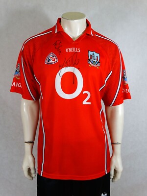 GAA Cork Corcaigh Gaelic Shirt Jersey Trikot O'Neills XL Signed