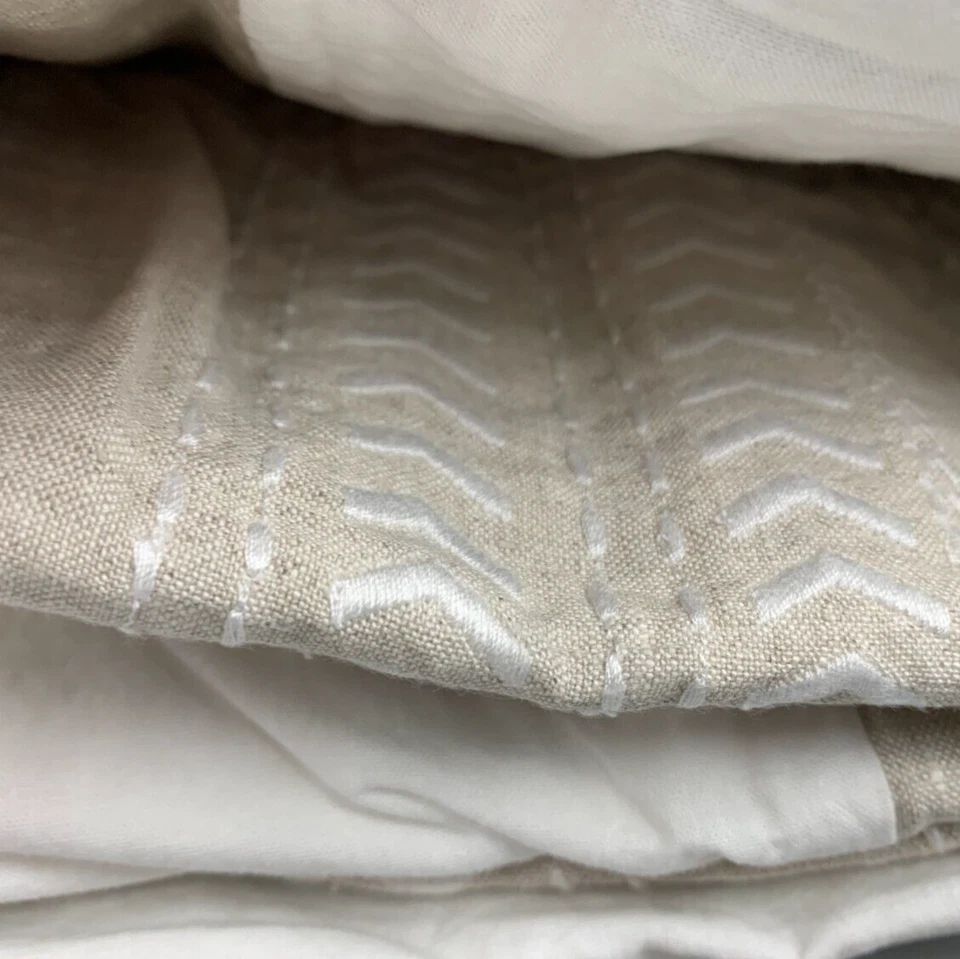 Falda Cuna Pottery Barn Niños Dulce Animal Belga Lino Natural 16" DROP #Q137K Foto 3 de 3