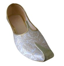 Men Shoes Wedding Traditional Indian Handmade Leather Jutties Mojaries US 10