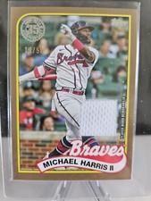 2024 Topps- Michael Harris II GOLD Parallel Relic #'d 19/50 SSP!