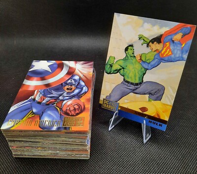 95 Fleer DC VS MARVEL Trading card base set (1-100) NM/MT