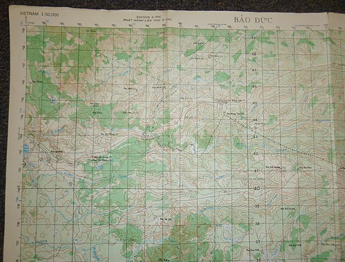 6536 i - MAPA - Bao Duc - Base de Combate Pleiku - LZ Oasis - Ia Drang - Guerra de Vietnam - Imagen 14 de 16