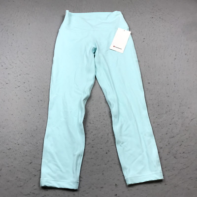 Lululemon Leggings Womens 6 Green Blue Align High Rise Crop 23 Inch Yoga NWT